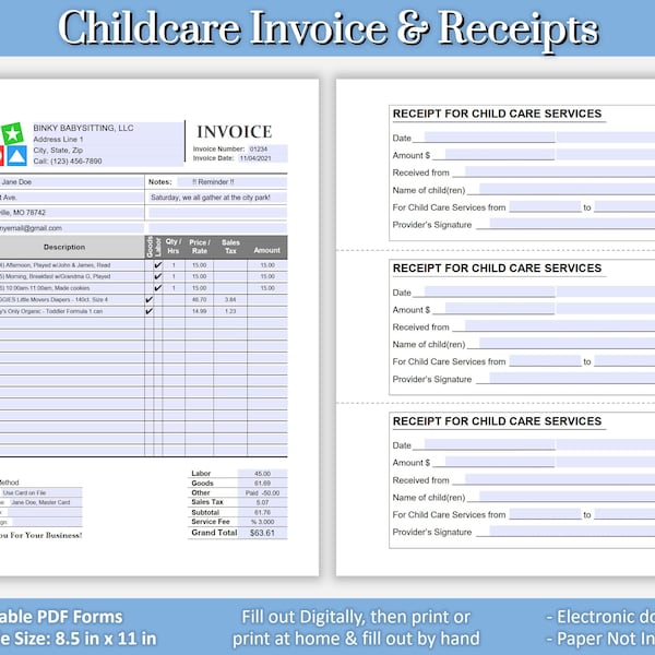 Invoice Etsy