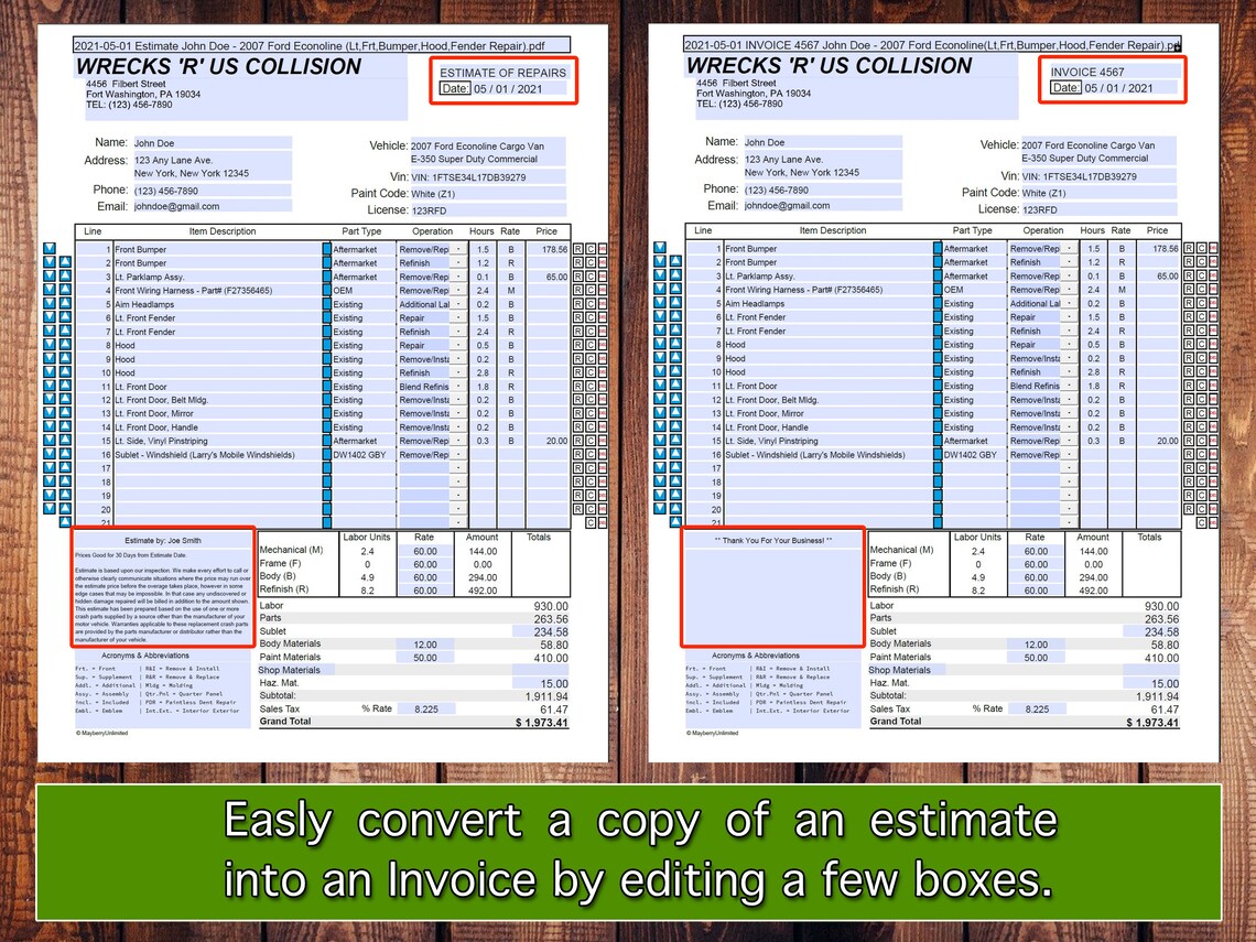 collision repair estimating software free download