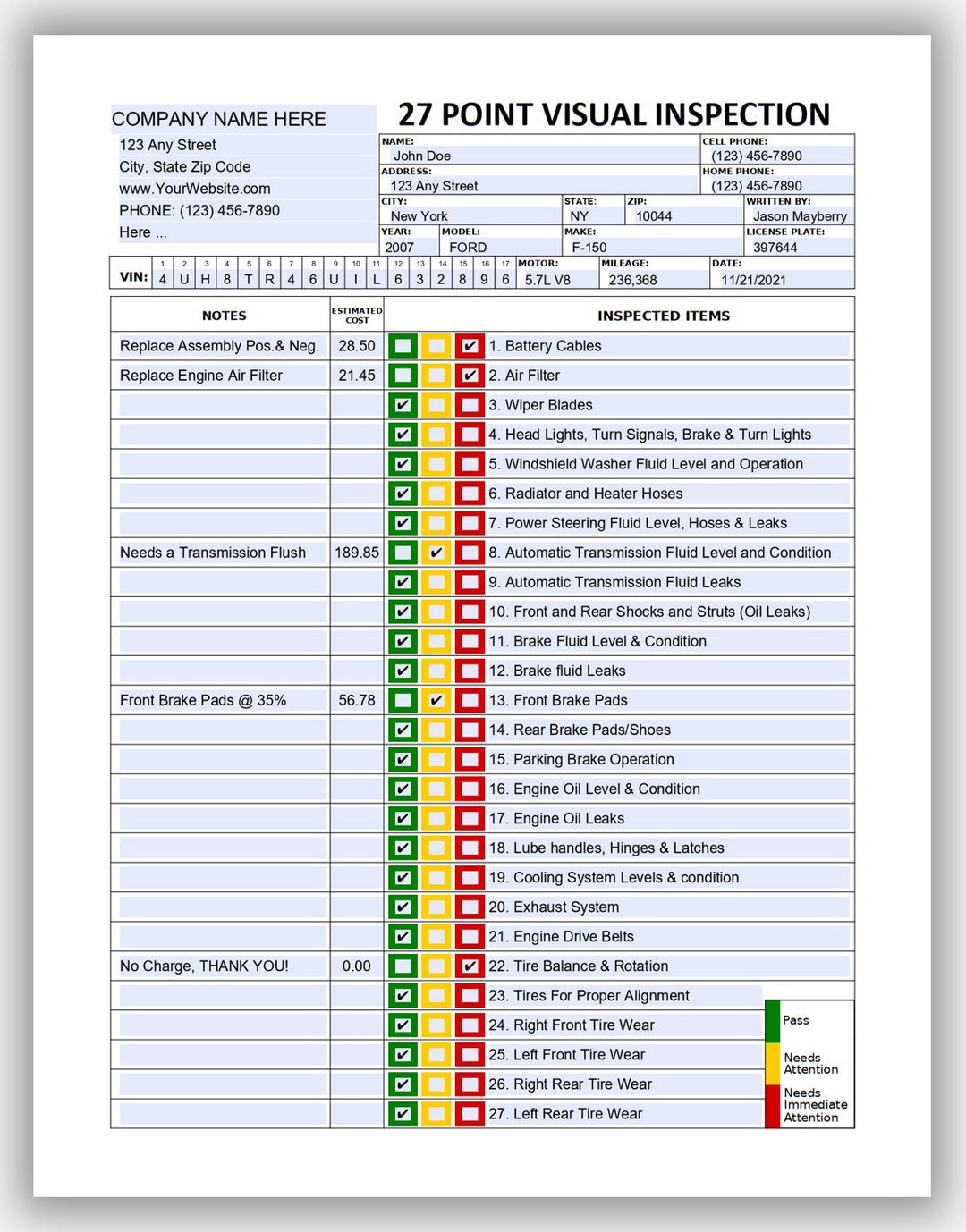 Custom Multi Part Inspection Form 3 Part NCR Form PPP 03 58 OFF