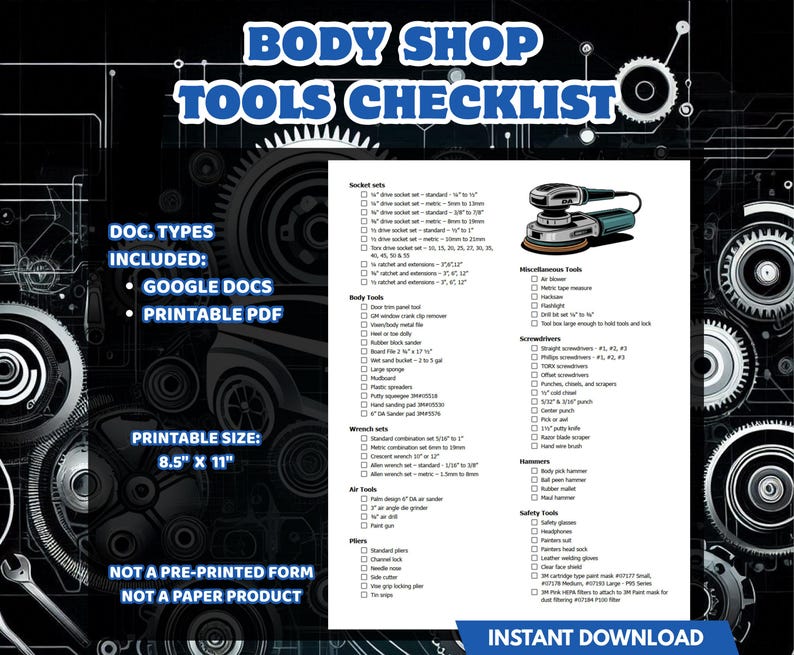 List of Auto Body Tools Used in the Auto Collision and Auto Restoration ...