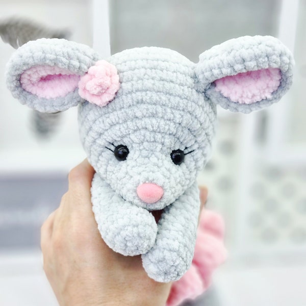 Crochet mouse pattern - Crochet mouse - Amigurumi mouse - Plush mouse pattern - Crochet rat pattern