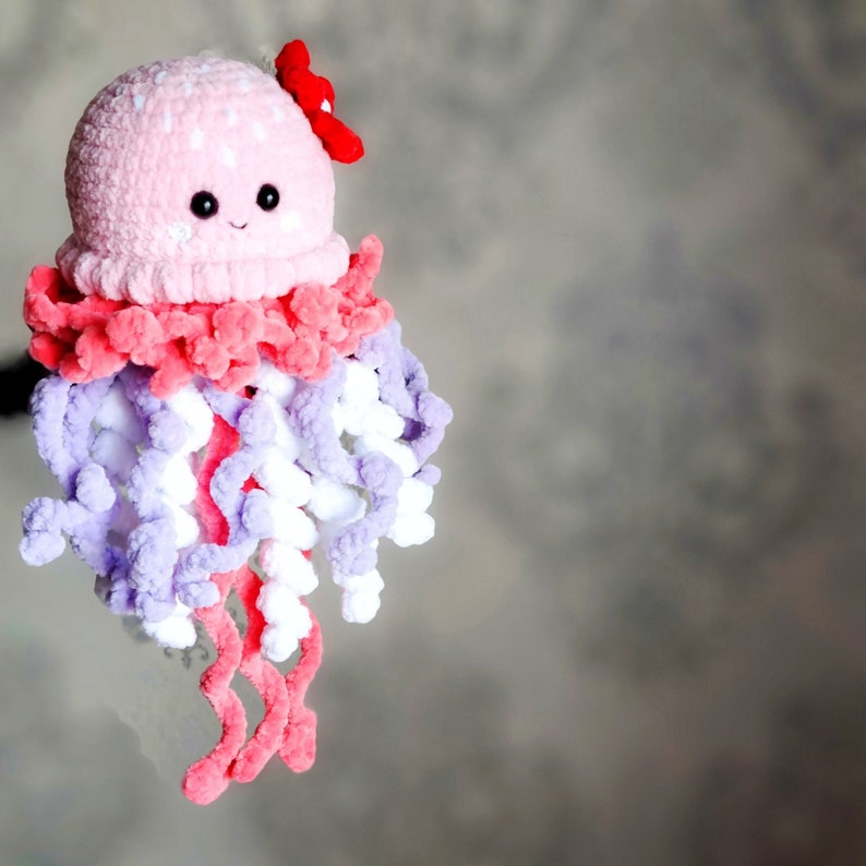 Crochet Jellyfish Pattern Amigurumi Jellyfish Plush Etsy