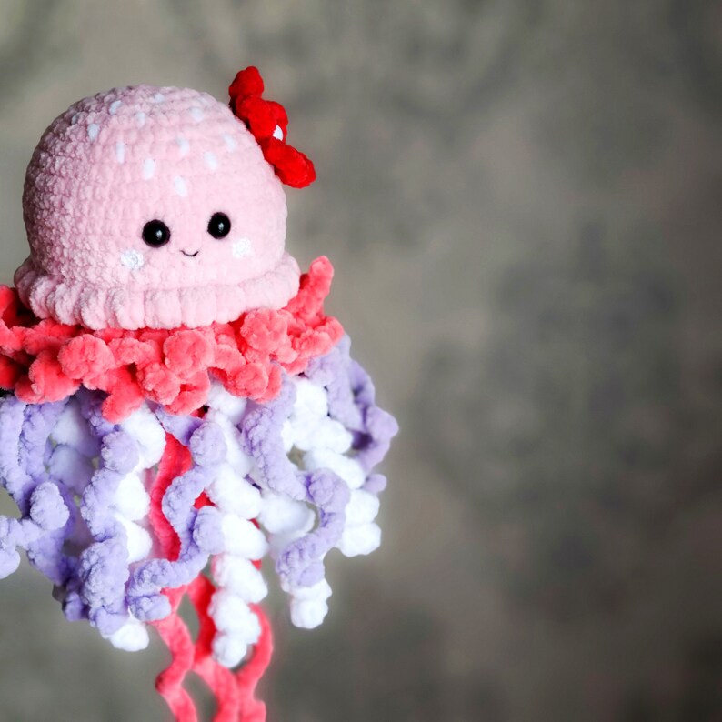 Crochet Jellyfish Pattern Amigurumi Jellyfish Plush Etsy