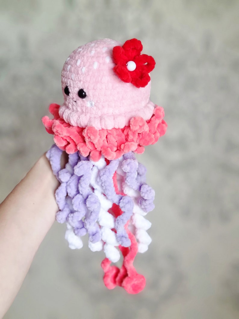 Crochet Jellyfish Pattern Amigurumi Jellyfish Plush Etsy