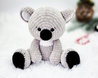 Crochet koala pattern - Crochet koala bear pattern - Amigurumi koala bear - Crochet teddy bear pattern - Plush koala pattern