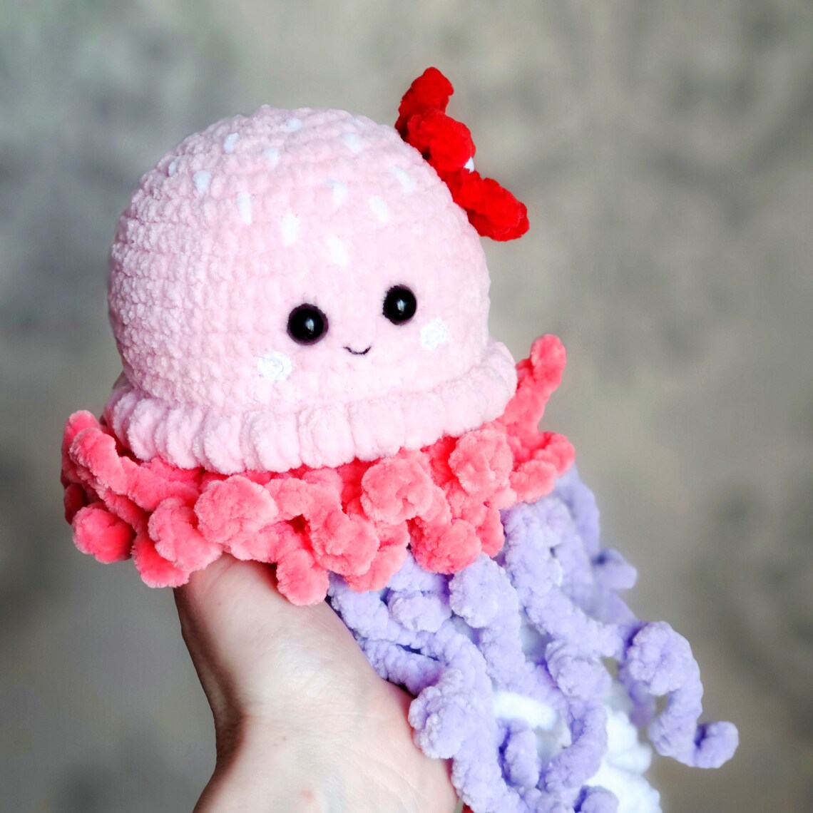 Crochet Jellyfish Pattern Amigurumi Jellyfish Plush Etsy