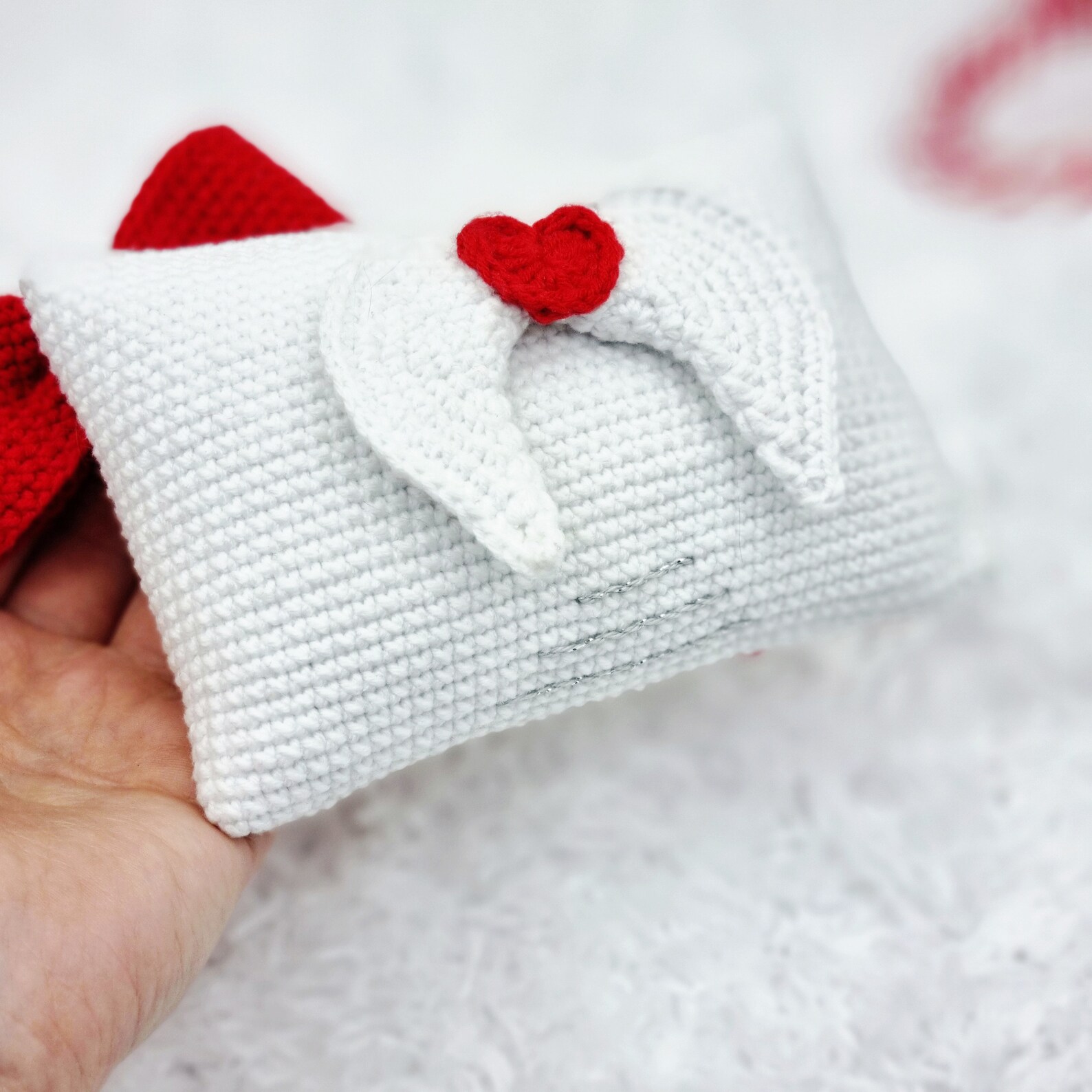 Crochet Envelope Pattern Crochet Valentine's Day Etsy