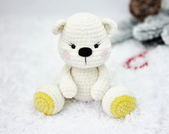 Crochet teddy bear pattern - Plush bear pattern - Amigurumi teddy bear - Crochet bear pattern - Bear tutorial - Teddy bear pattern