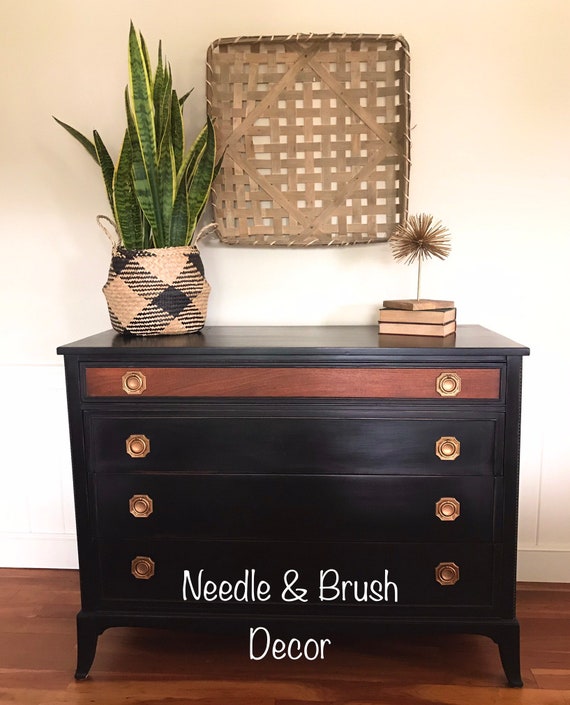 Elegant Black Dresser **SOLD** Please Do Not Purchase - Etsy