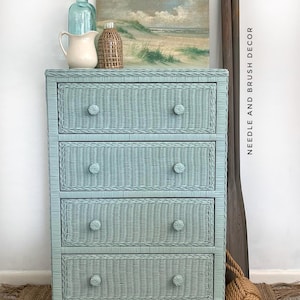 Painted Wicker Bureau Chest ***SOLD***please do not purchase