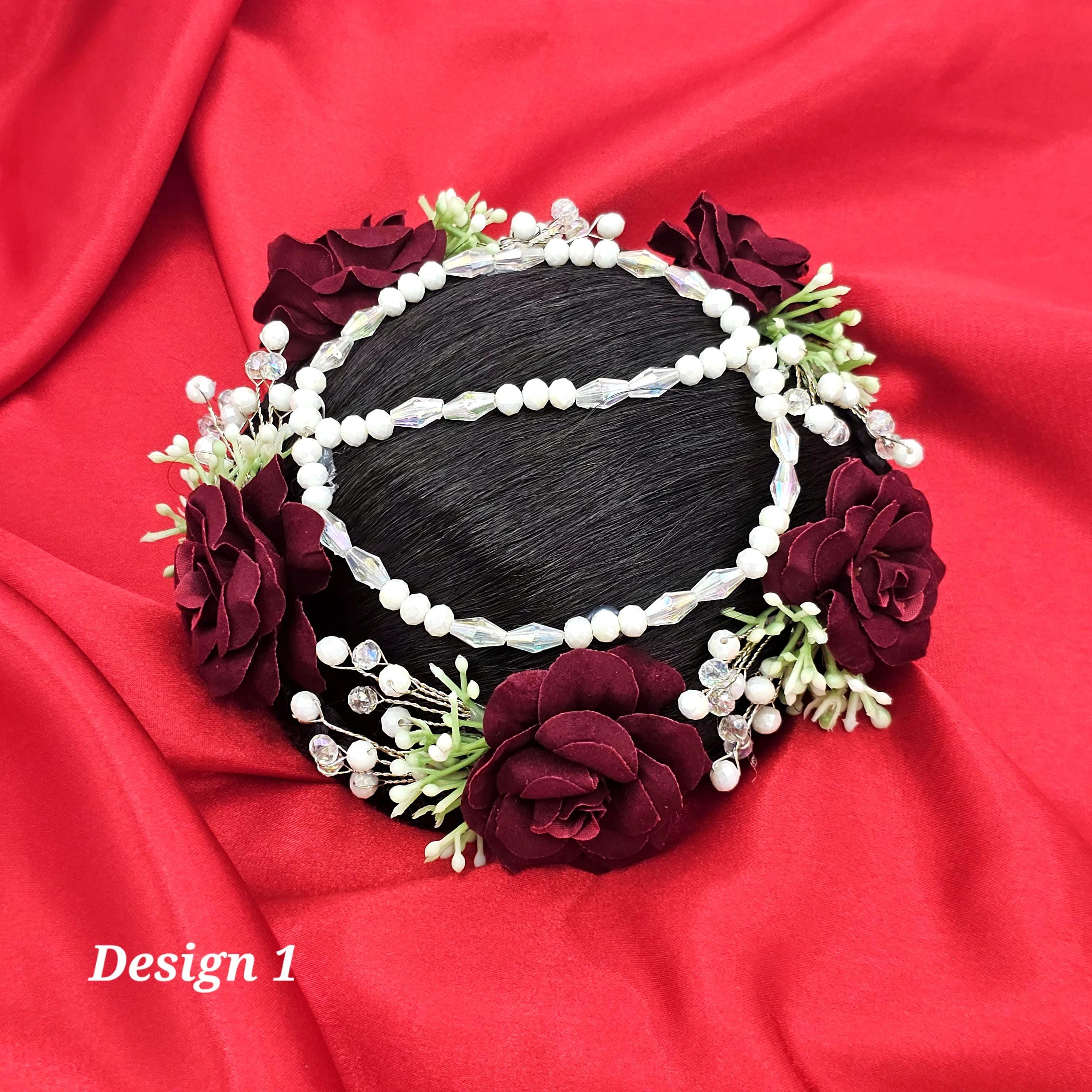 Bollywood Gajra hairpiece tiara reusable Made Something Cuter Than Me?? I don main image 2