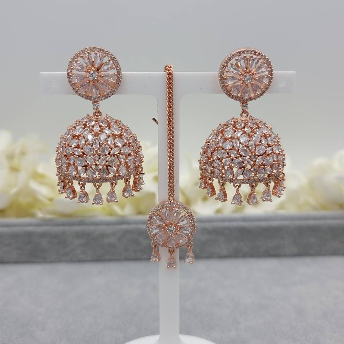 Designer CZ Earrings UC-NEW492 – Urshi Collections
