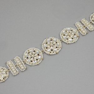 Lina White Kundan Headband