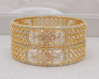 Tewiky Set Di 3 Braccialetti Impilabili Donna - Placcati Oro 14K, Catena Diamante, Ipoallergenici, Non Sbiadiscono
