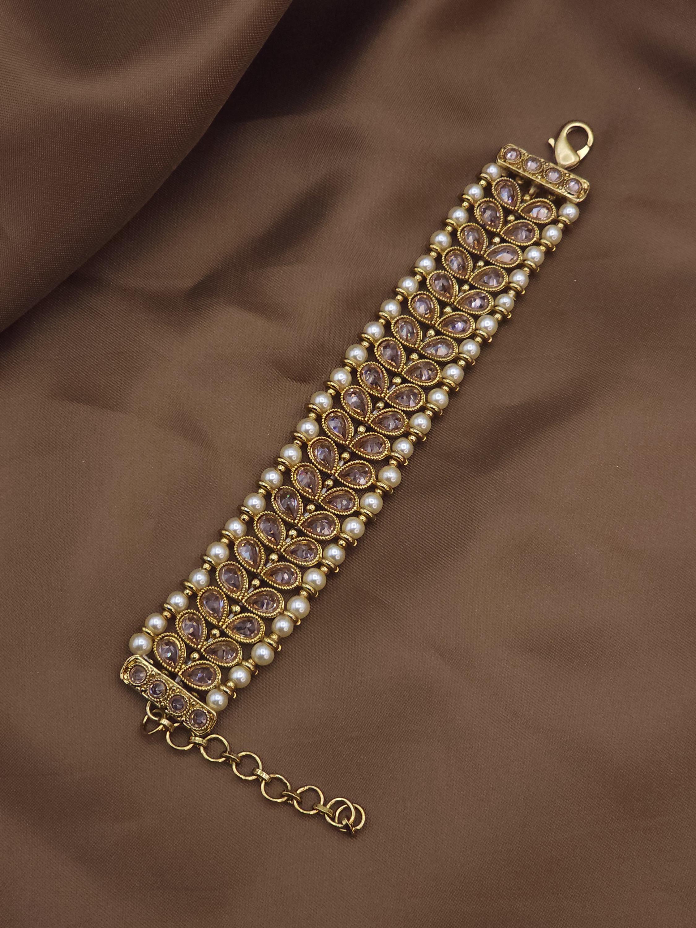 Bracciale con perline placcato oro 18 carati per donna Gioielli impilabili impermeabili triplo tono regolabile Dainty Pulseras Mujer Regalo per lei  36