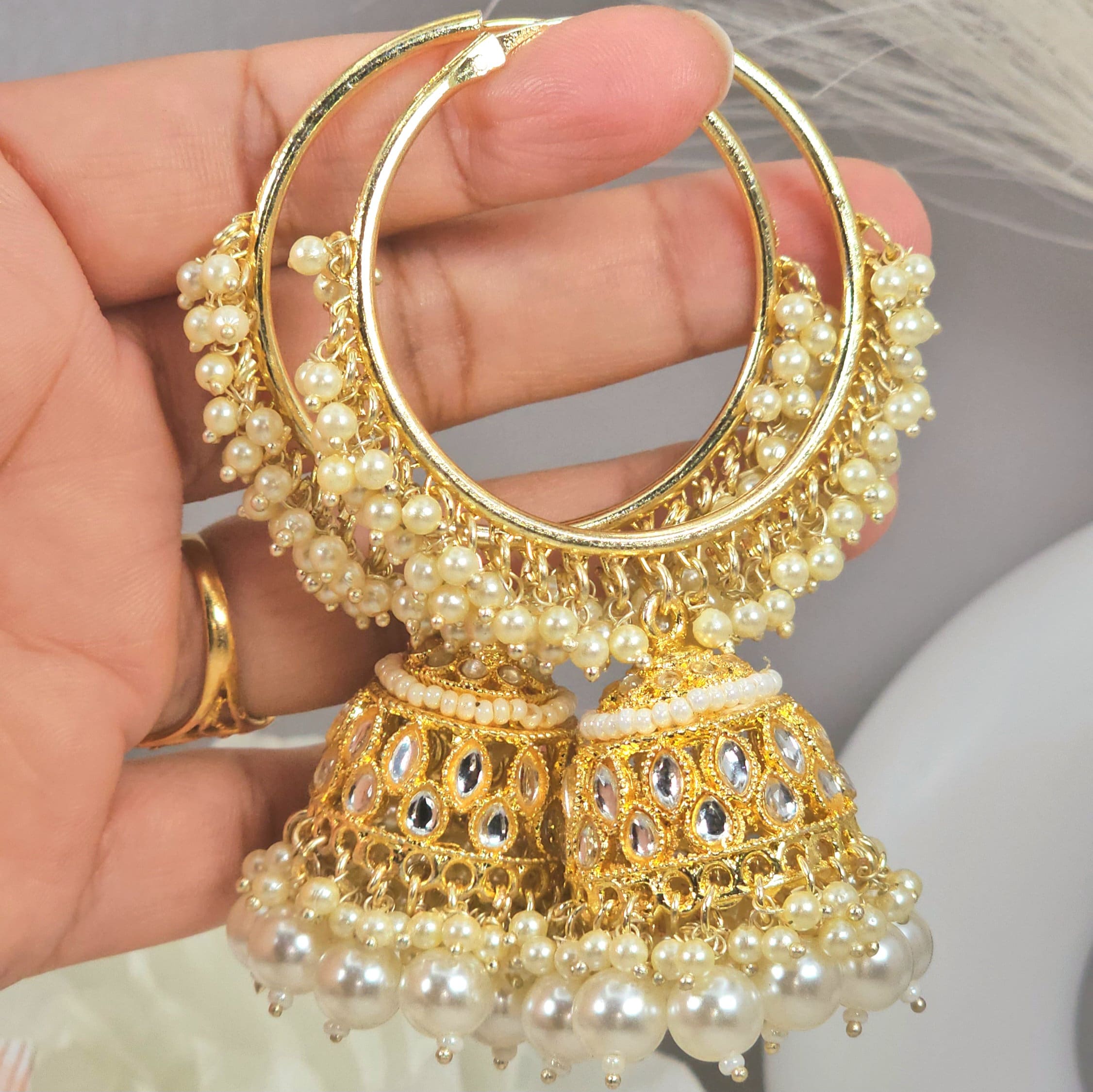 Collana placcata in oro indiana Bollywood, abbigliamento etnico, set di