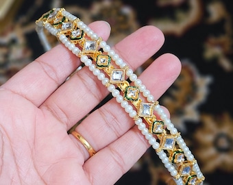 Kundan Mathapatti Headband: Indian Bridal Hair Jewellery