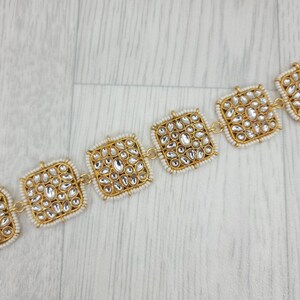 Kundan Stone intricate Lightweight Mathapatti, kundan Headband, Sheesh Phool, Damini, Headpiece, Indian Pakistani Jewellery