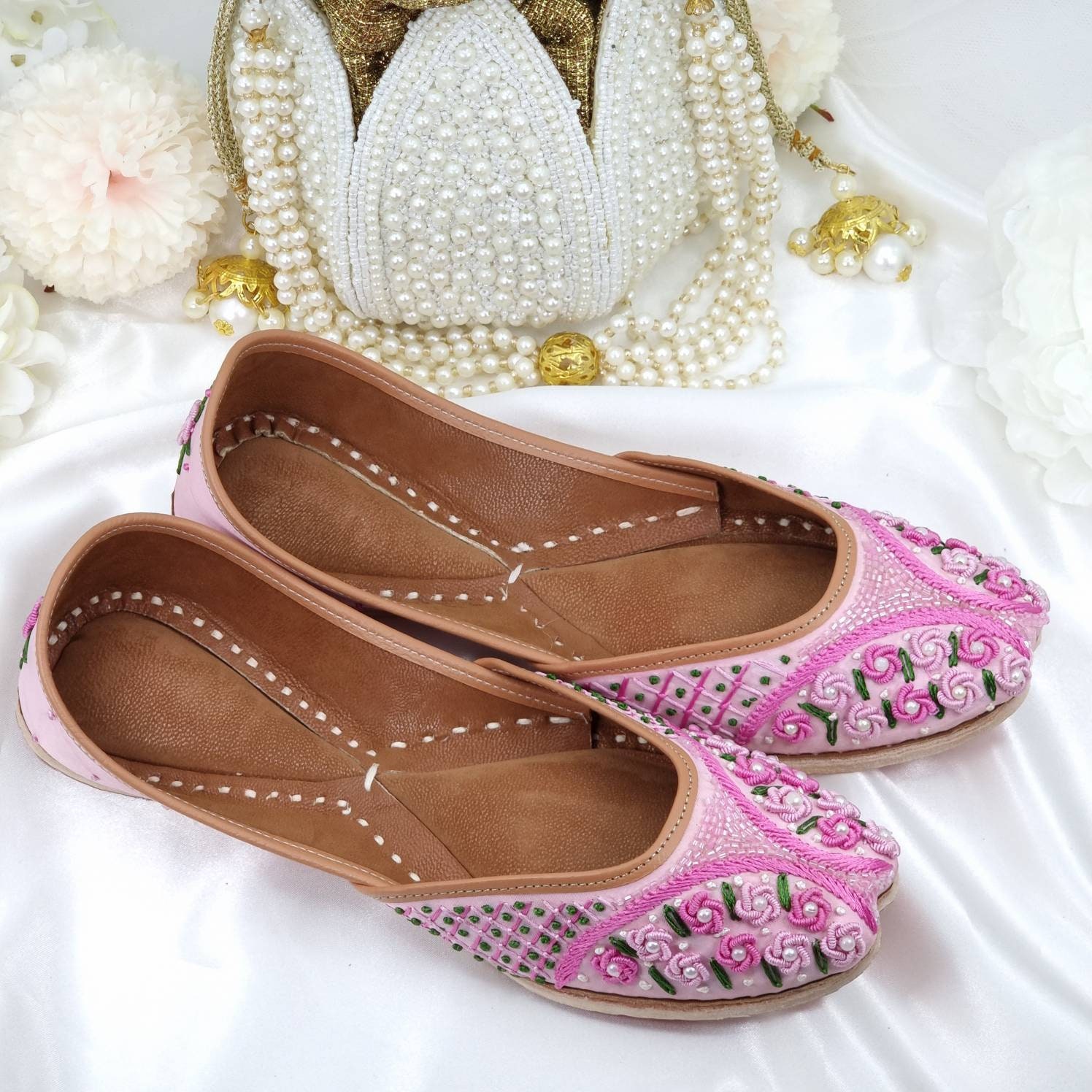 Phulkari shoes clearance