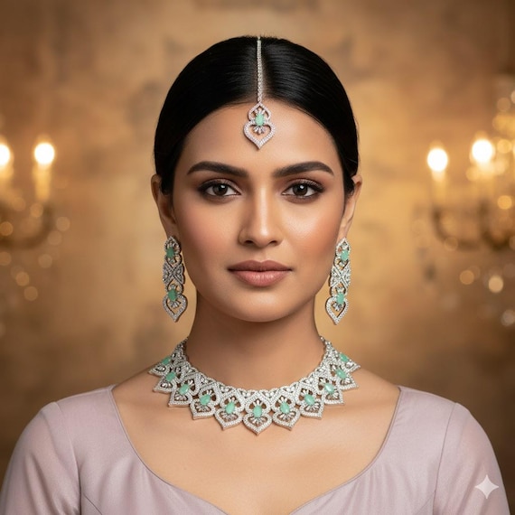 boucles d'oreilles style indien bindi goutte serties brillants