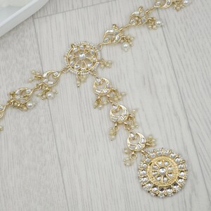 White Kundan Guldeep Headband | Gift For Her | Indian Jewellery | Christmas Gifts | Anniversary Gifts