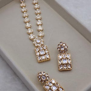 Handcrafted Moissanite Polki Choker Necklace Set: Bridal Jewelry