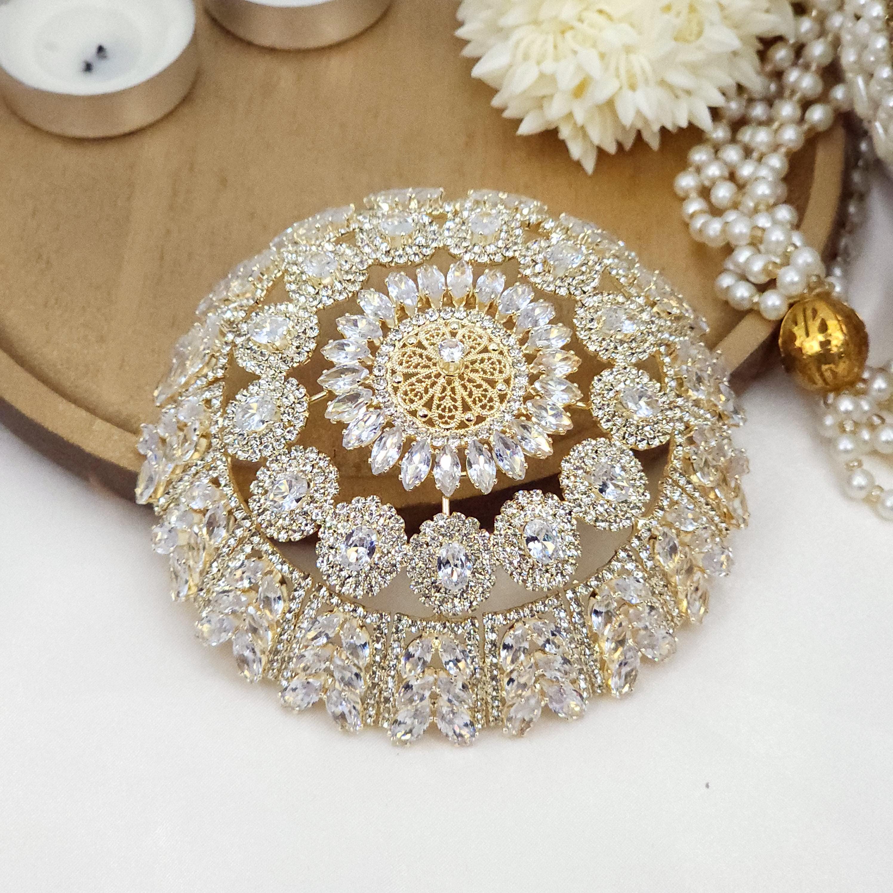 Beautiful Accessory Crystal Bun Hair Accessory Beautiful Bridal Wedding Guest Unique Style ...