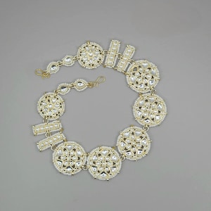 Maya White Kundan Headband