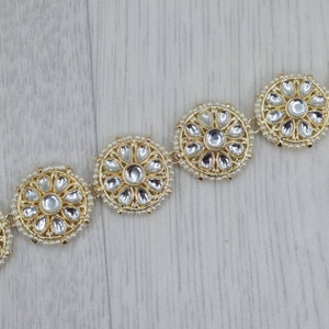 Kundan Stone intricate Lightweight Mathapatti, Headband, Sheesh Phool, Damini, Headpiece, Indian Pakistani Jewellery