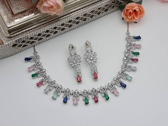 Ad earrings with mangtika – Sajana by Shagun
