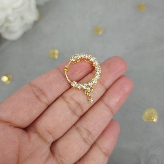 Buy Rose Gold Adorable Baby Elephant Nose Stud Ring Online in India - Etsy