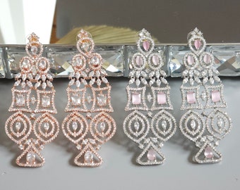 Orecchini Regalo Matrimonio Orecchini A Bottone Con Fiore Rosa In Argento Sterling 925 E Zirconi - Bamoer, Perfetti Per Matrimoni E Feste! Ariocarpus Kotschoubeyanus