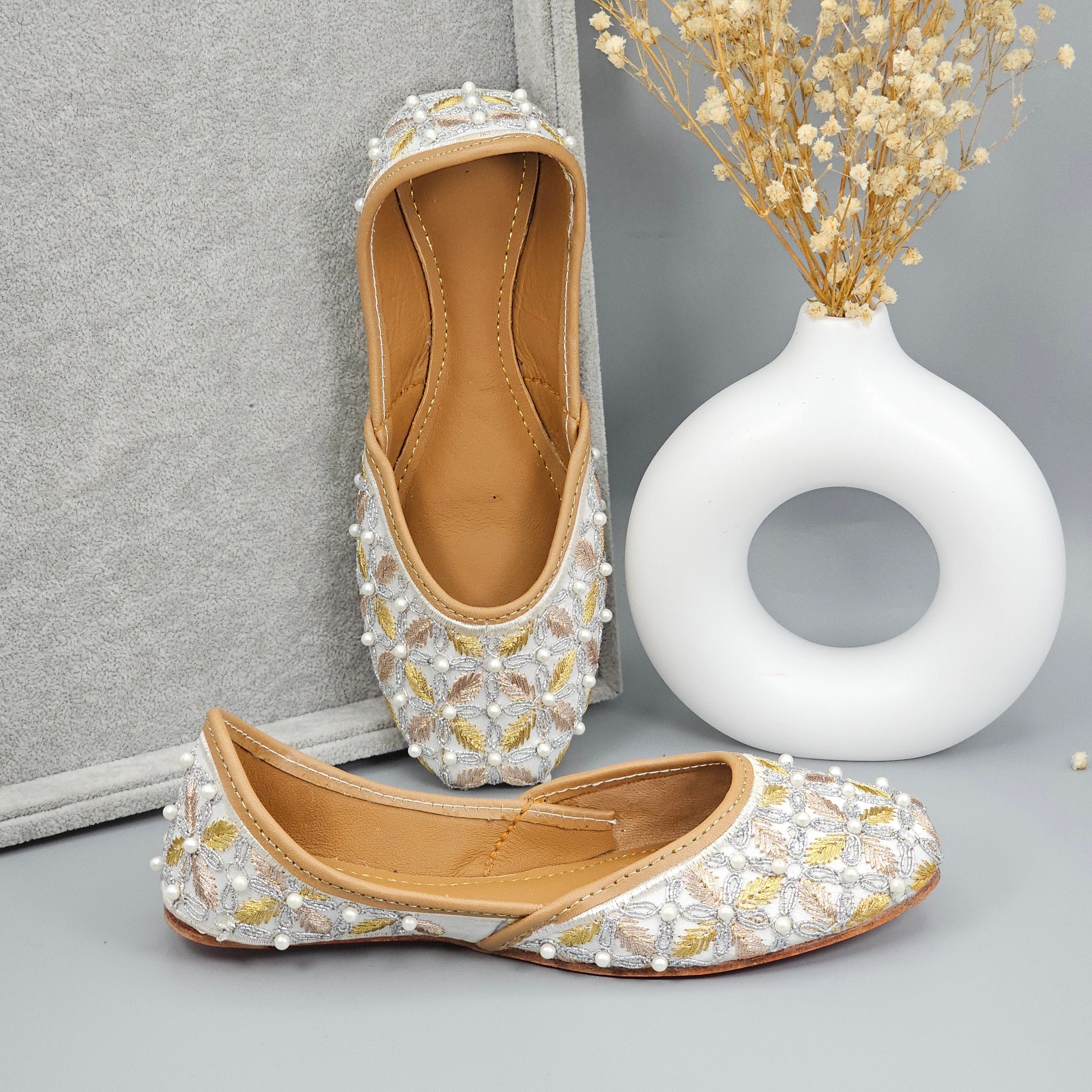 Kids Embroidered Silk Khusa Sandal: Pakistani Indian Jutti