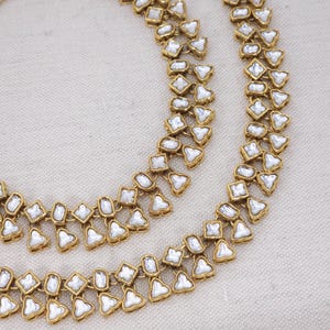 Vergulde Kundan-enkelband: Indian Bridal Payal, Boho Enkelband