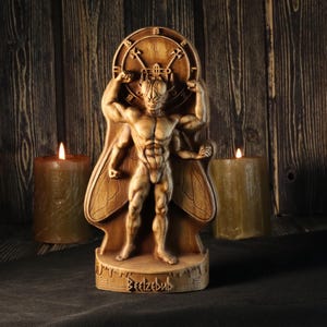 Beelzebub Beelzebub statue Demon statue Satan statue Demonology Occult decor Witchcraft Beelzebub sigil Demon sigil Goetia art Goetia demon
