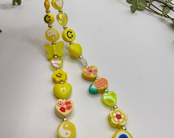 Yellow Phone Charm / Cute Y2K Phone Charm