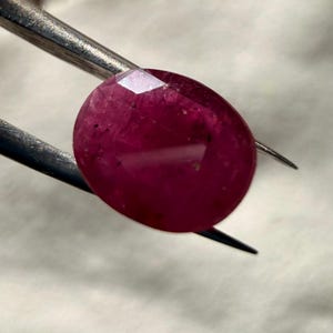 Faceted Ruby Gemstone | 1.22 ct | Mid-Commerical Grade