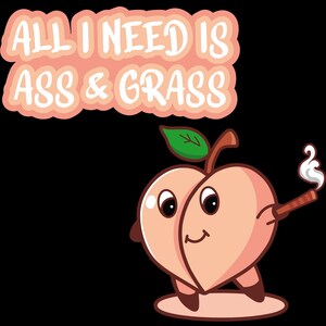 Ass and Grass sticker
