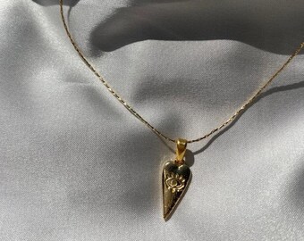 Gold Plated Stainless Steel Eye Apollon Witch Tarot Pagan Necklace