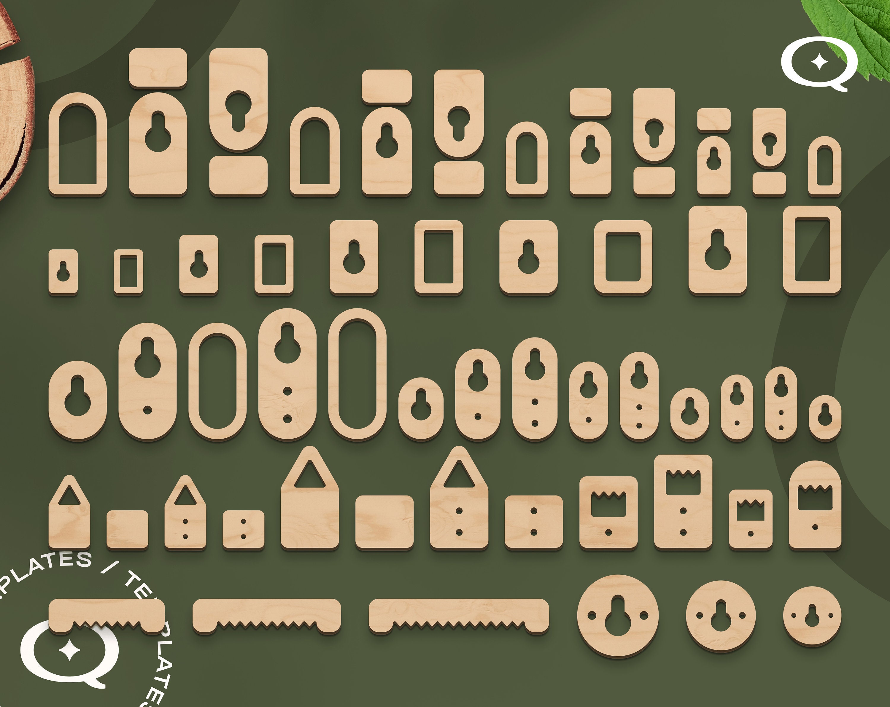 Hanger hooks SVG Laser cut files Saw tooth hook Cnc plans Dxf Etsy