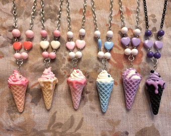 Pastel Ice Cream Necklace