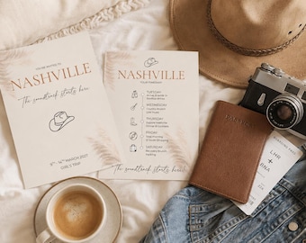 Hen Party Invitation | Nashville Bachelorette Invite | Cowgirl Weekend Invite | Personalised Digital Invitation | Girls Trip