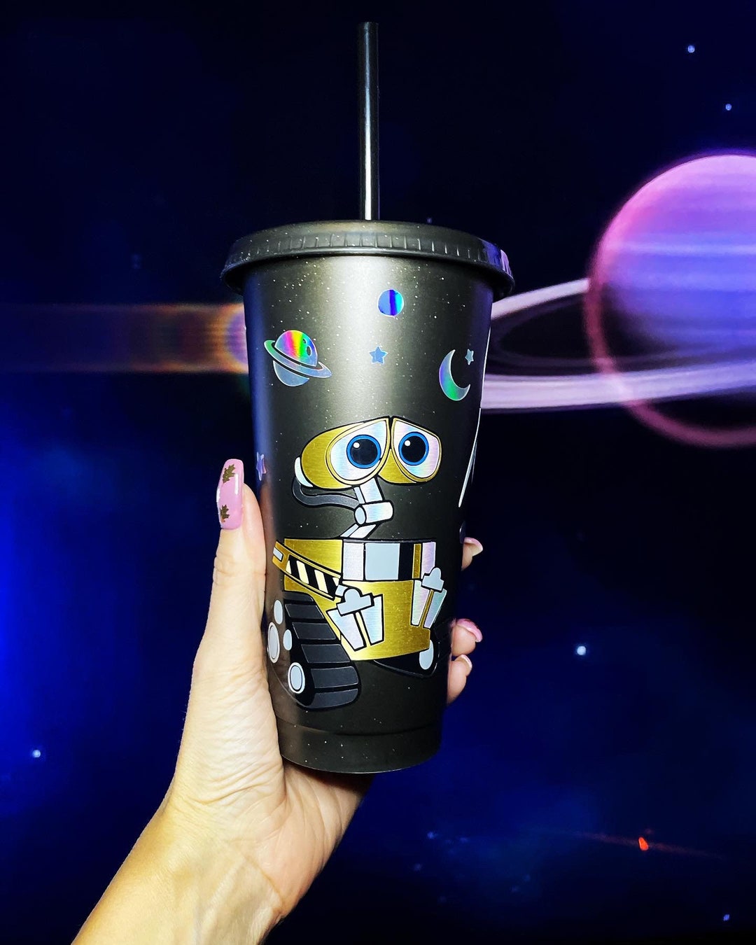 Walle Inspired Cold Cup / Walle / Eve / Space Cup / Space Lover