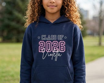 Personalised Class of 2026 Leavers Hoodie | School Leavers Hoodie | Year 6 Leavers 2026 | Graduation Hoodie | Custom Name Hoodie