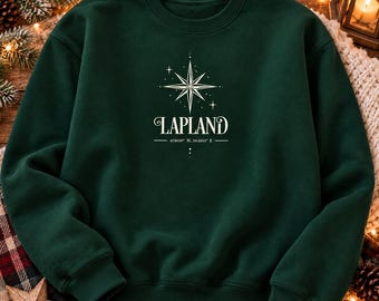 Lapland Hoodie or Sweatshirt – North Star Design, Matching Family Christmas Jumpers