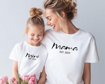 Mama Mini EST Matching Tops – Mother Daughter Outfit Set