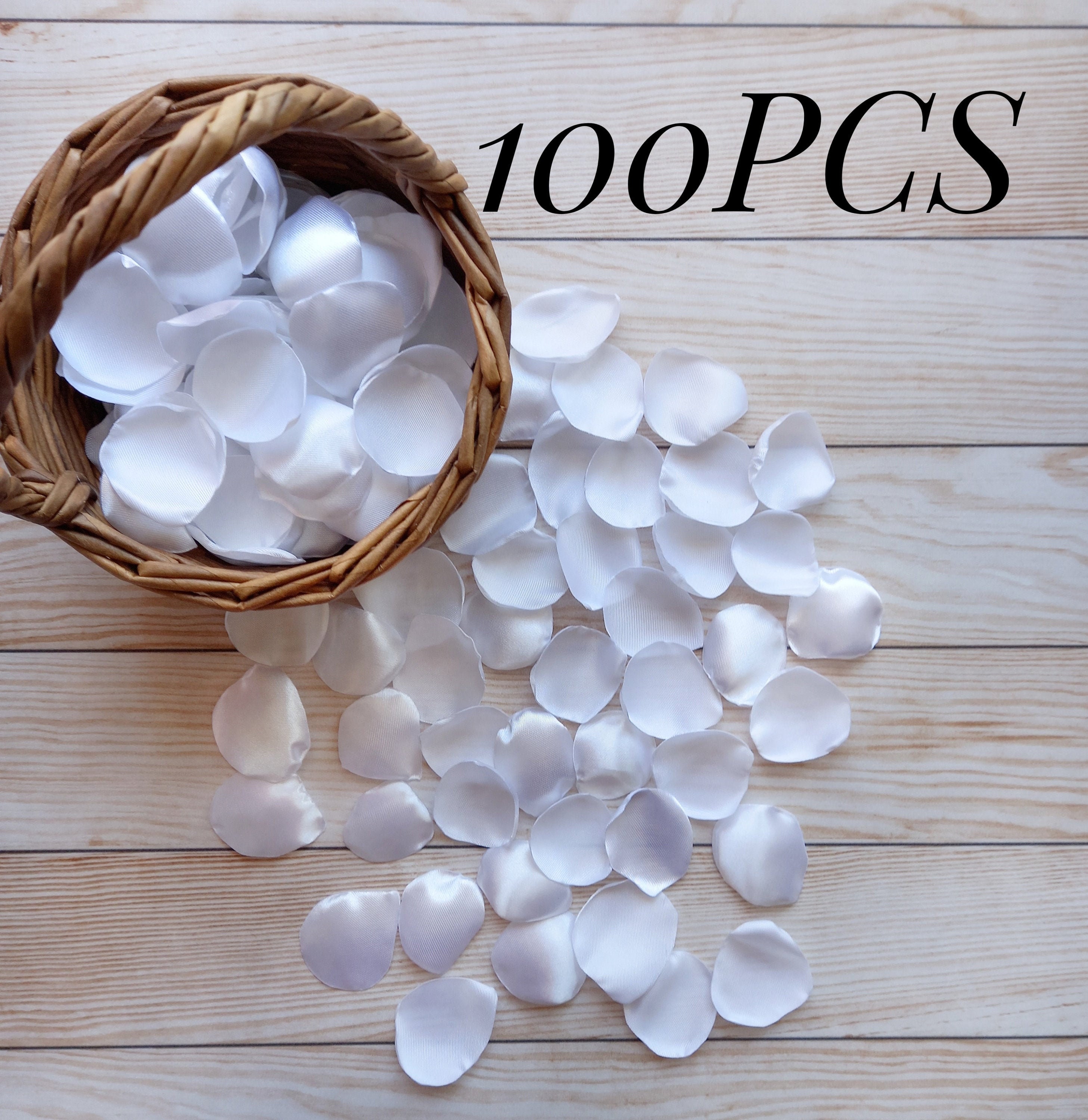White rose petals Wedding table decor Flower girl petals Etsy