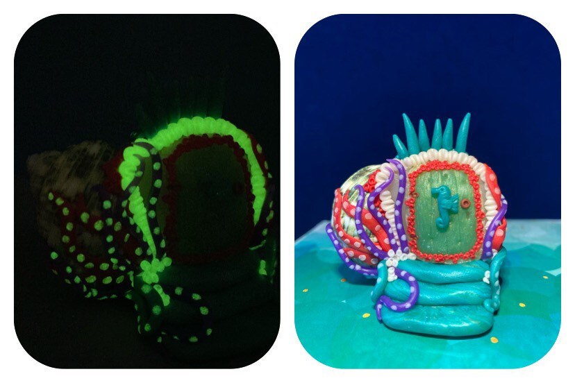 Maison Marine Phosphorescente Idée Déco Halloween Cadeau