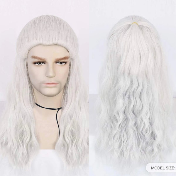 White Wig Men Etsy