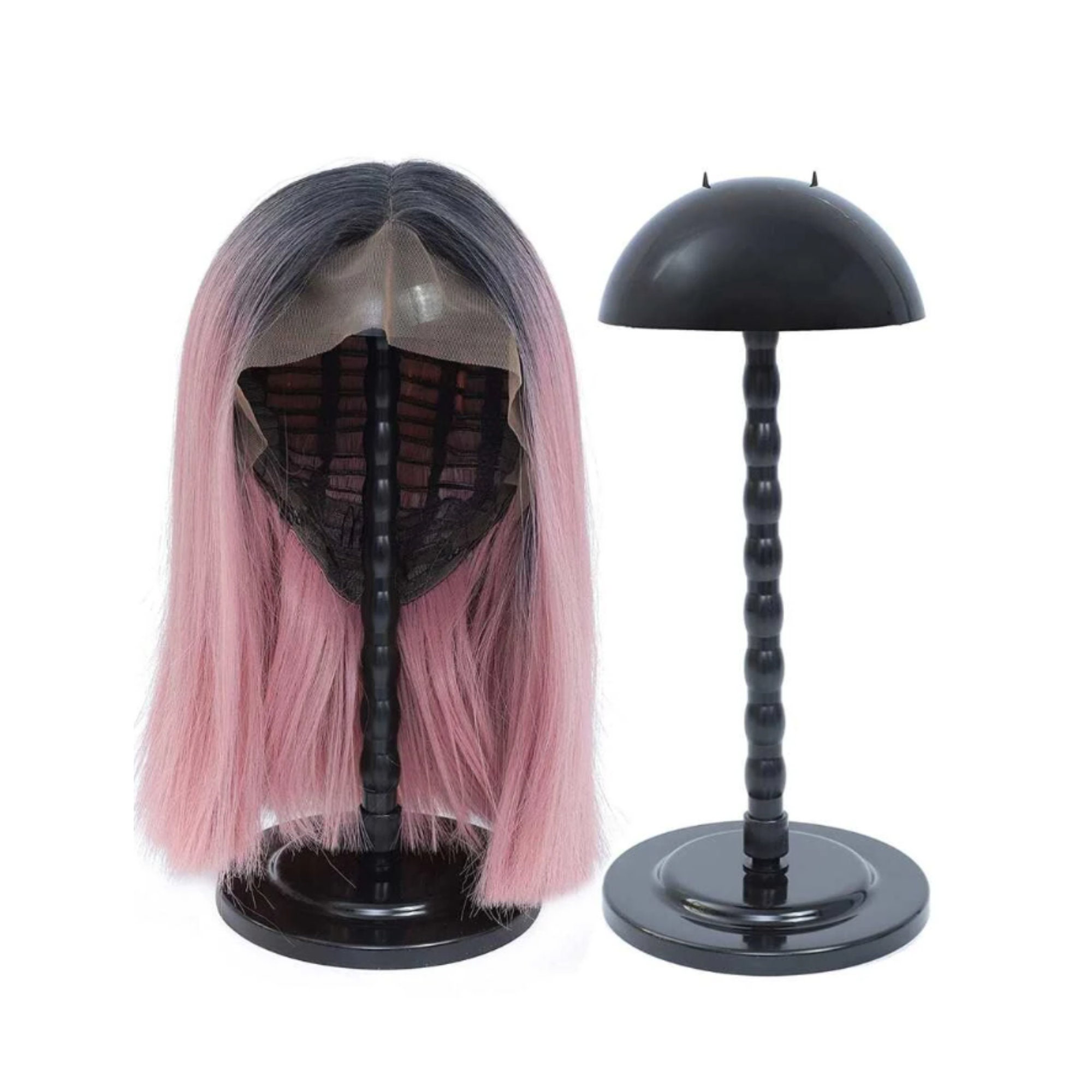  Wig Stand Pink 1PC Adjustable Height Portable Wig